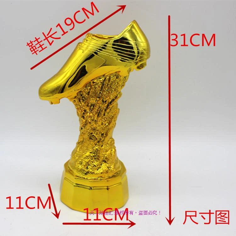 1 1サイズサッカーゴールデンブート靴トロフィーレプリカをゴールデンブーツ賞サッカーシューズファン土産 Trophy Replicas Golden Boot Awardshoe Trophy Aliexpress