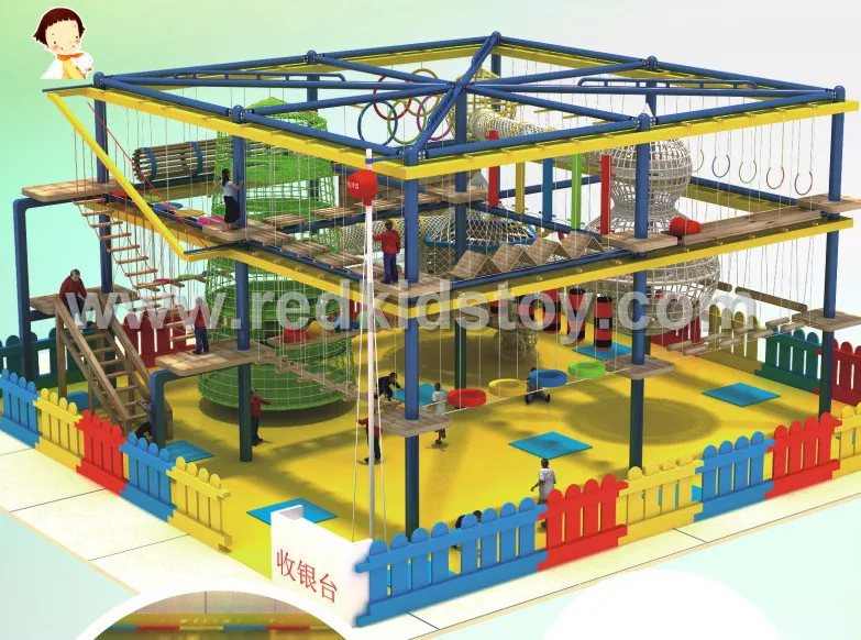 

Top Quality Indoor Adventure Playground HZ-058-1