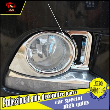 

Car Styling ABS Chrome Trim Rear Fog Light Lamp Cover For Toyota Highlander 2015 Car fog lamp cover trim Decoration Accessories