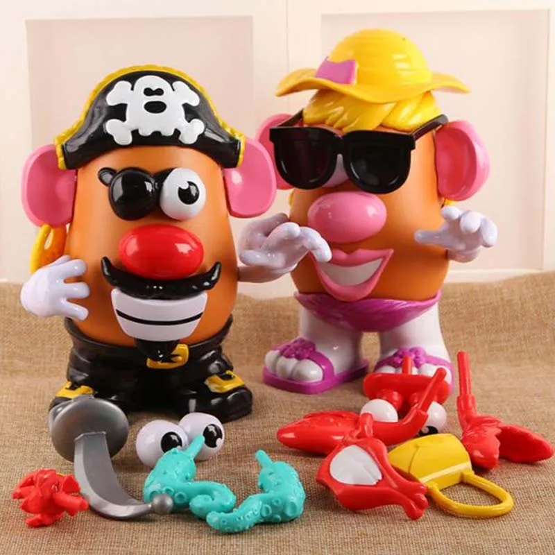 

2019 new edition Story Toy Mr. Potato Head Mrs. Egg PVC Action Figures Assembling building blocks toys for children SM10 gifts
