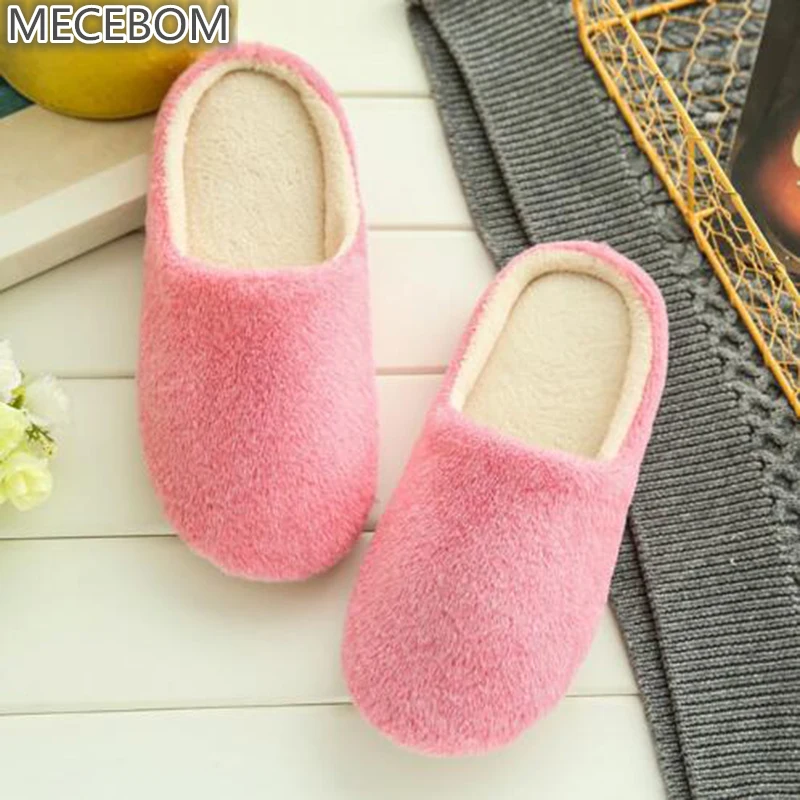 

2018 Soft Plush Cotton Cute Slippers Shoes Non-Slip Floor ,Indoor House ,Home Furry Slippers Women Shoes For Bedroom TX002W