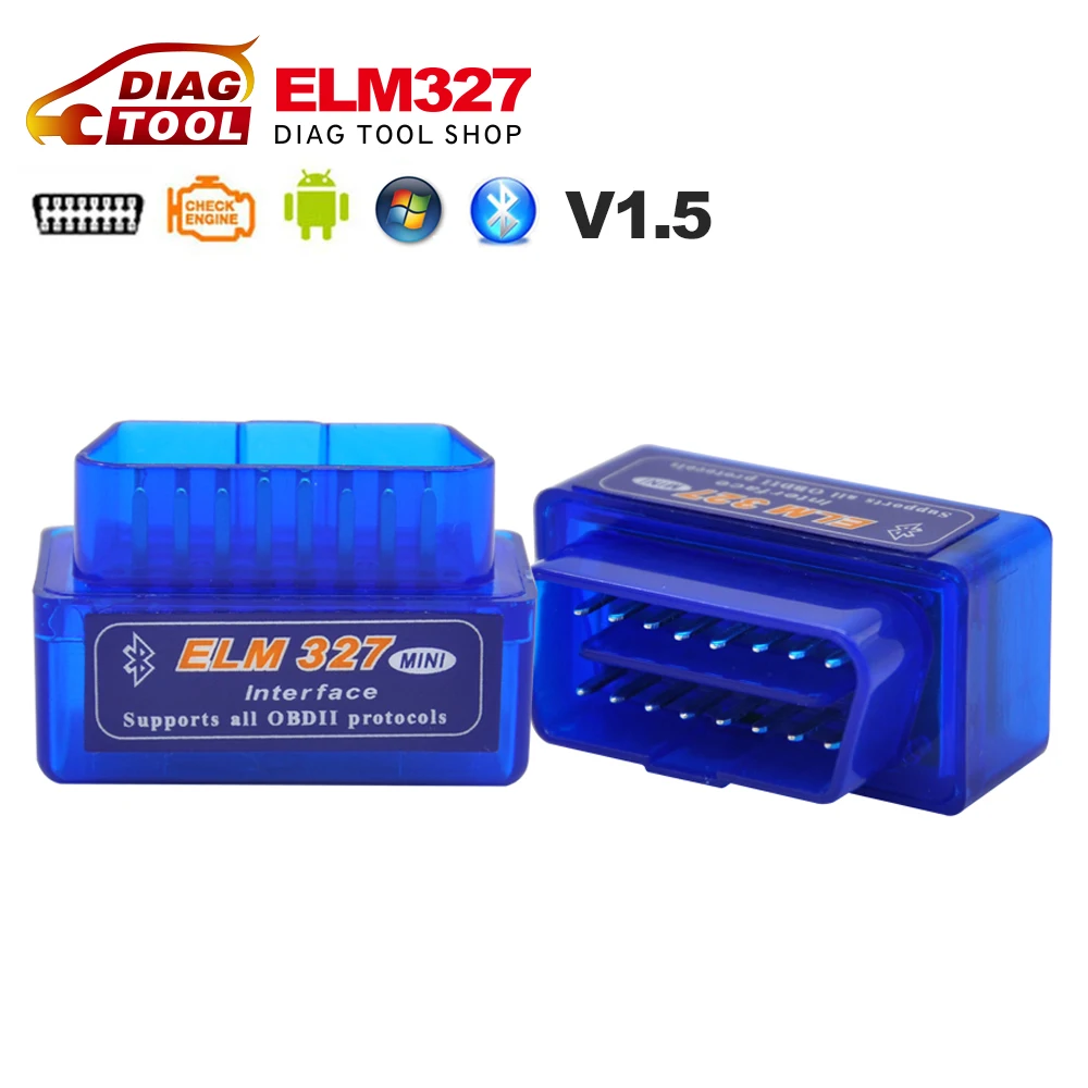 Best Super MINI ELM327 V1.5 Bluetooth OBD2 / OBDII ELM 327 Version 1.5 ...