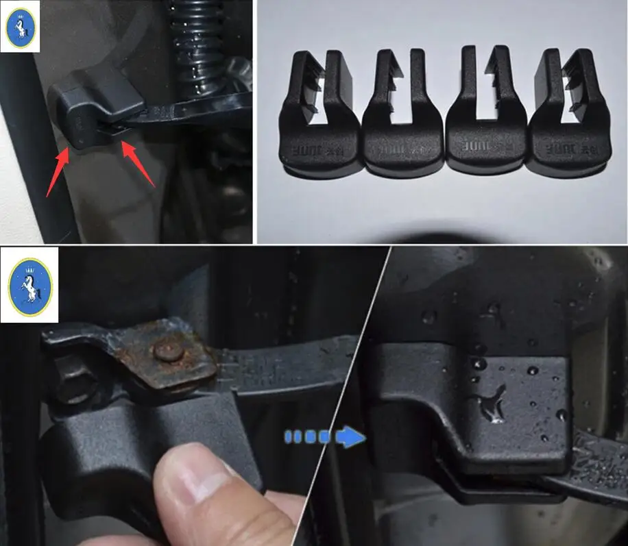 

Yimaautotrims Auto Accessory Plastic Inner Car Door Stop Rust Waterproof Protector Cover Trim For Ford Kuga / Escape 2013 - 2019
