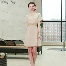 Spa равномерное высокое качество косметолог работа Костюмы летний костюм SPA униформа Красота Устанавливает Карьера Повседневная обувь CC669