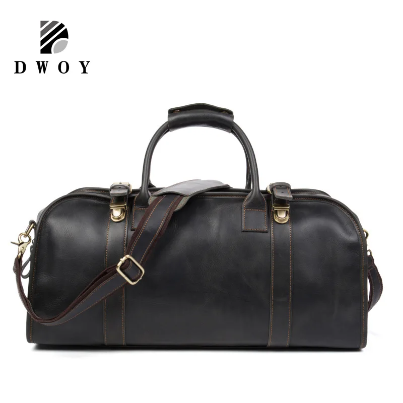 Мужская сумка мессенджер из натуральной воловьей кожи|bolsa de viagem|leather travel bagduffle bag |