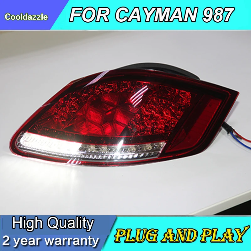 

For Porsche Cayman LED Rear Light Tail Lamp RED Color Taillight 2005 2006 2007 2008 2009 2010 2011 Year Parking Reverse lights