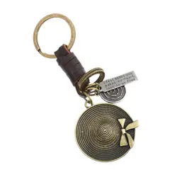 Винтаж Jewelry для женщин кепки брелки для ключей панк кожаный брелок мужчин брелки для ключей мальчиков порте Clef Bijoux подарок любовника
