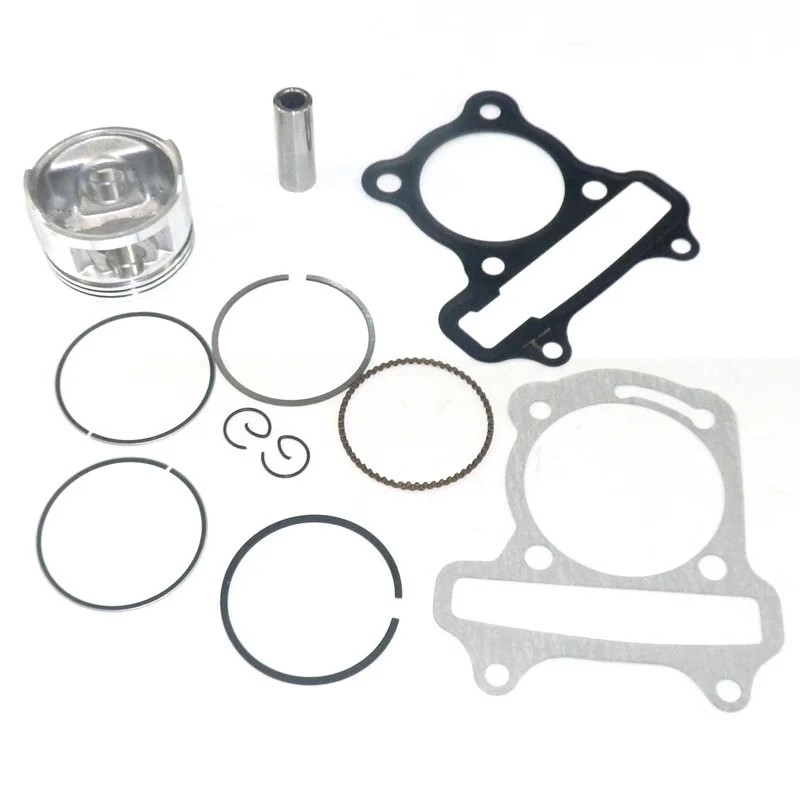 ZHUANGQIAO Scooter Parts Engine  Performance 50mm Big Bore Kit Cylinder Head Piston Rings Set For Chinese Gy6 50 Scooter Atv