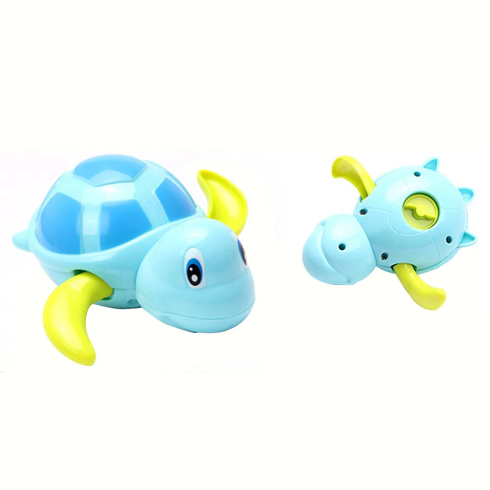 Kids 2018 Baby Multi-type Wind Up 1pc Chain Bathing Tortoise Shower Clockwork water baby toys Shower Clockwork for children