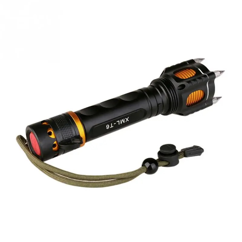 Outdoor Self Defense LED Flashlight Car Charger Powerful Torch Light