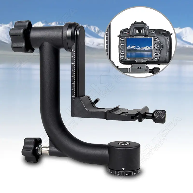 

YELANGU A17 360 Degree Pro Panoramic Gimbal Pan Tripod Head for Telephoto Lens DSLR Camera Free shipping