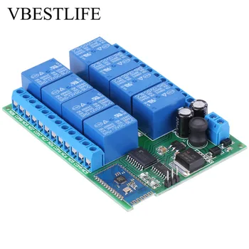 

12V 8-Channel Relay Module Bluetooth Remote Control Relay Switch Board for Android