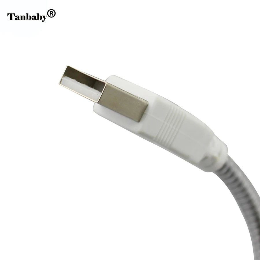 1 шт. 30 см Гибкий металлический Usb удлинитель Мужской к женскому Удлинительный