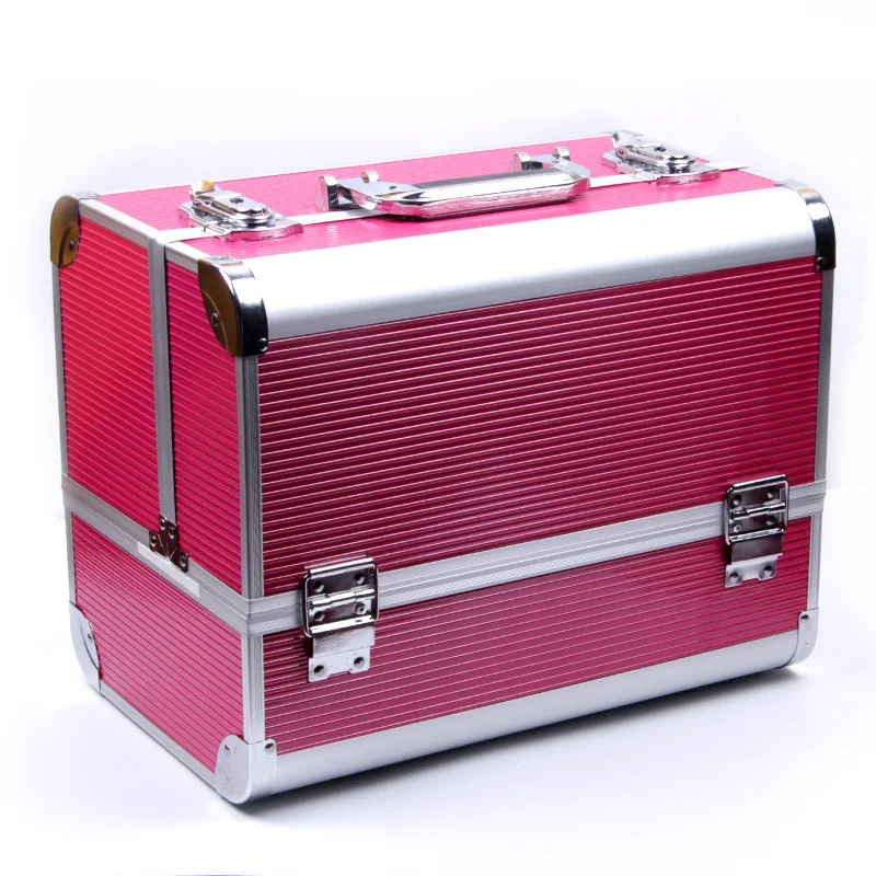 MISS ROSE 5 color large size aluminum box makeup box set makeup artist special makeup box eye shadow tray makeup cosmetics 030N