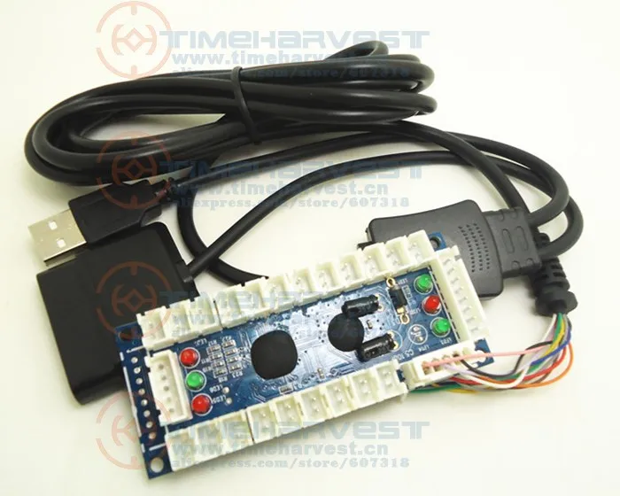 PC PS3 PS2 XBOX360 (PC ver) К играм Управление панели 4 в 1 USB Аркада Управление s USB адаптер Jamma contronls борту провода кабеля