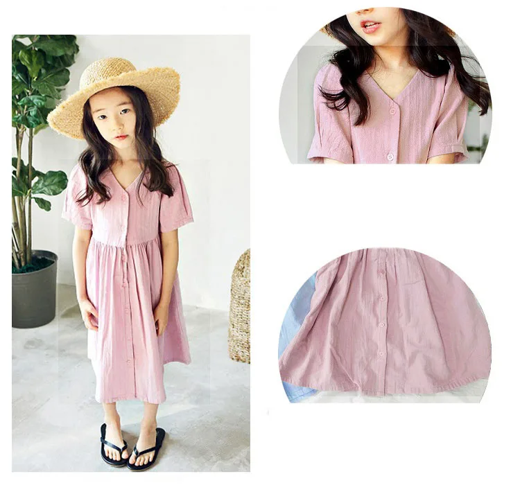 long summer dresses casual teenage girl clothing pink blue maxi toddler girls dresses 2018 cotton mother daughter clothes 4 5 6 7 8 9 10 11 12 13 14 15 16 17  years old little big girls dress new arrivals children dresses girls (1)