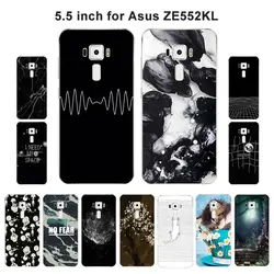 Мягкие TPU кремния для Asus Zenfone 3 ZE552KL задняя крышка Капа аэрокосмической окрашены оболочки для Asus Zenfone 3 ZE552KL телефон чехол