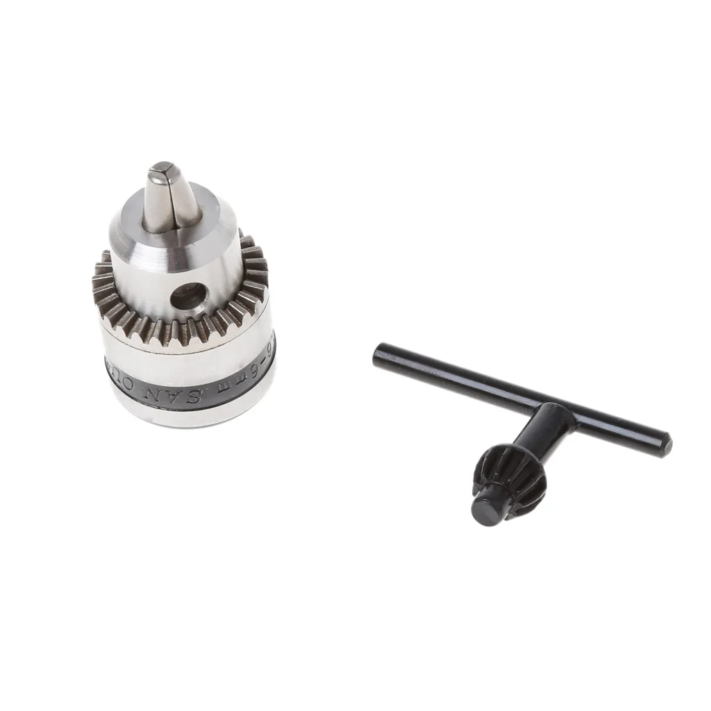 Electric Drill Chuck 0.6 6mm Thread 3/8 24UNF 1/4"Hex Screw Shank Power Tools 1/4" 6mm Hexagonal