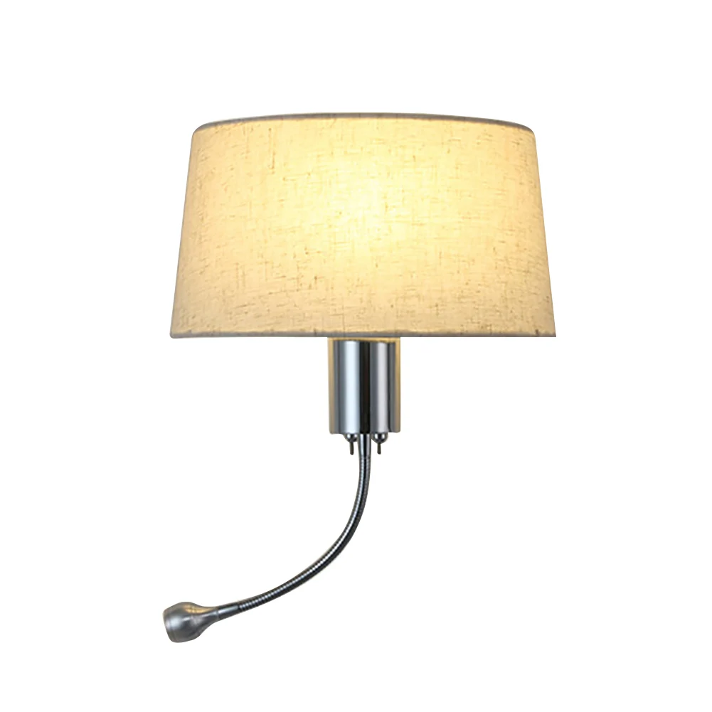 

E27 Chandelier Cover Decorative Retro Cloth Country Beside Lights Fixtures Home Bedroom Living Room Wall Mount Sconce Lampshade