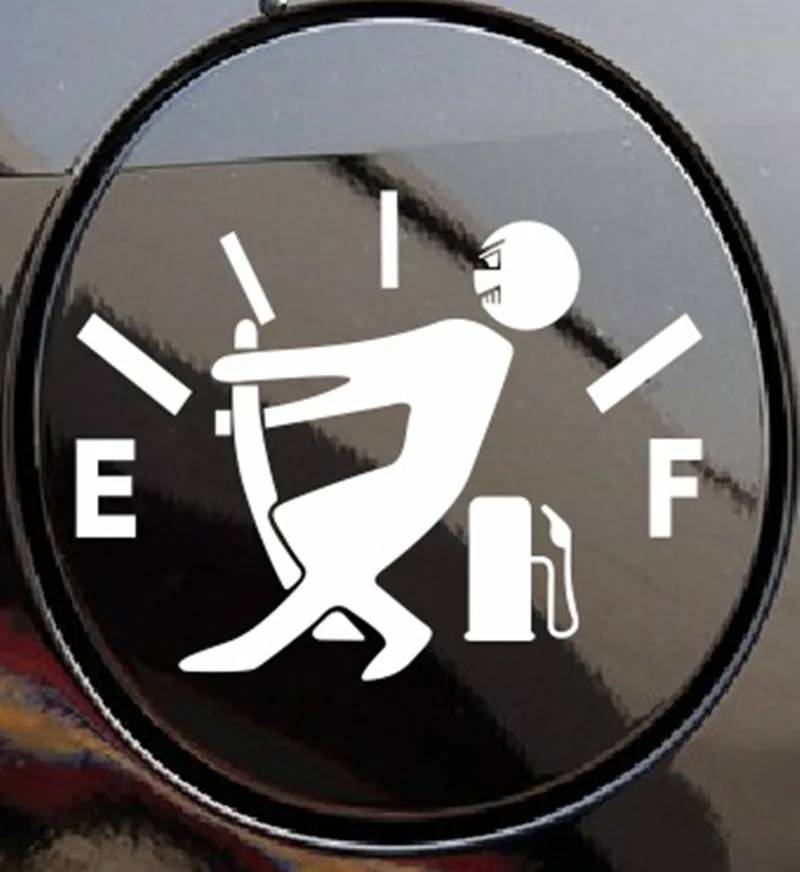 

Car Stickers High Gas Consumption Decal Fuel Gage Empty Stickers Vinyl for Honda fit accord crv civic 2006-2012 jazz city hrv