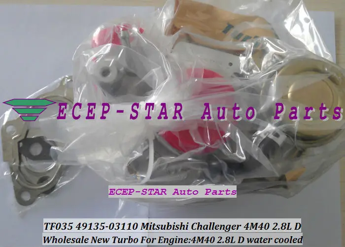 Турбокомпрессор с водяным охлаждением TF035 TD04 TF035HM 12T 49135 03110 Для Mitsubishi Challenger 4M40 2.8L
