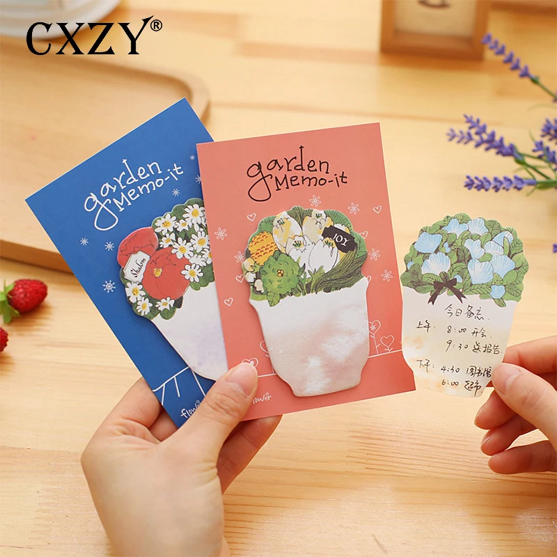 CXZY сочные цветы sticky note kawaii index tab memo pad планировщик стикер Скрапбукинг милый kawai