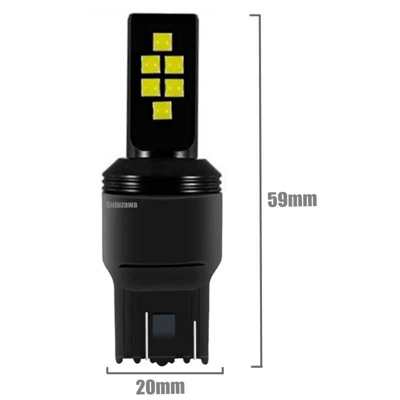 1 шт. T20 7443 W21/5 W 12 SMD Cree чип светодиодный задний фонарь для автомобиля поворотники авто тормозные лампы DRL Дневной ходовой светильник белый красный желтый