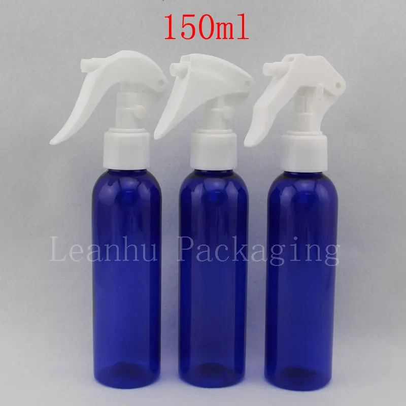 30 X 150ml empty blue refillable watering bottle with trigger sprayer