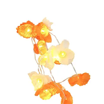 

Kaigelin 10/20 LED Light String 1.5M/3M LED Garland String Light Flower Shaped Christmas Battery Fairy Lights Chain