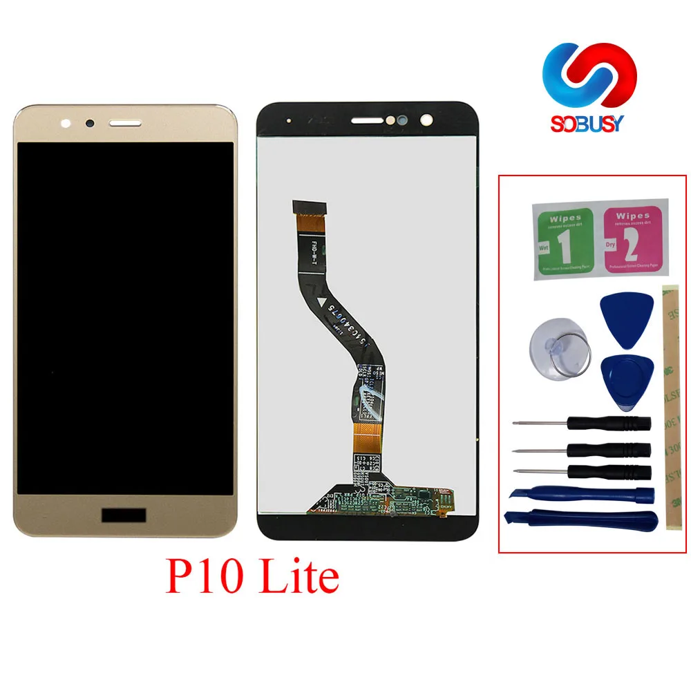 

LCD Tela For Huawei P10 Lite P10Lite WAS-LX2 WAS-LX1A WAS-L03T WAS-LX3 LCD Display Touch Screen Digitizer Assembly replace+frame