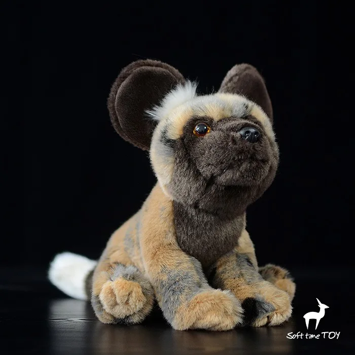 African Wild Dogs Doll Plush Toy Simulation Stuffed Animal Kids Toys