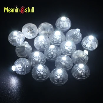 

Meaningsfull 100pcs/Lot White Mini Led Lamps Balloon Light For Paper Lantern Balloon Wedding Party Halloween Xmas Birthday Decor