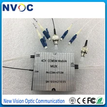 1*4 CCWDM Mux/Demux модуль с 25 см LC/UPC(1470,1510, 1530, 1490 нм) разъемом и 35 см FC/UPC com-портом, с 35 см FC/UPC UPG портом