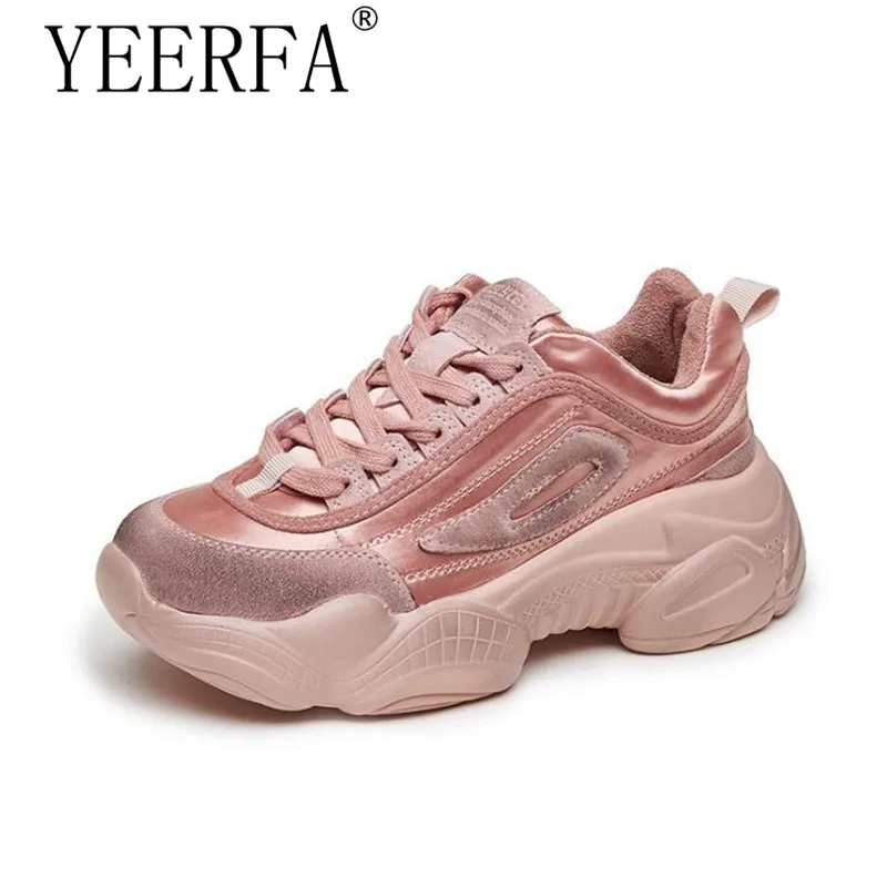 

2019 The new Sell well simple fashionable women's shoes spring trend Mixed colors Thick sole sports casual Women Single shoes