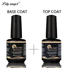 Лилия Ангел Профессиональный 15 мл gelpolish nail base coat top coat выдерживает с гель-лак уф-лак гель грунтовка для ногтей в дизайн ногтей