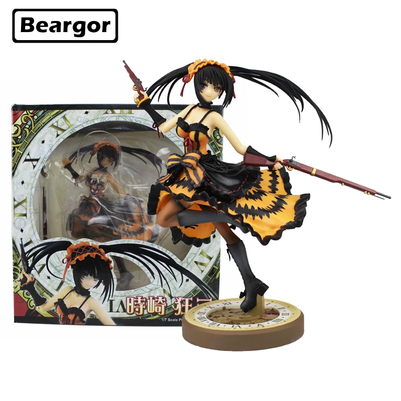 

9 inch Date A Live Nightmare Tokisaki Kurumi Two Gun Ver. Boxed 23cm PVC Anime Action Figure Collection Model Doll Toys Gift