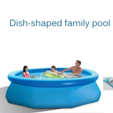 Семейный надувной бассейн выше земли обивка блюдо-образный семейный бассейн круглый бассейн YS-30