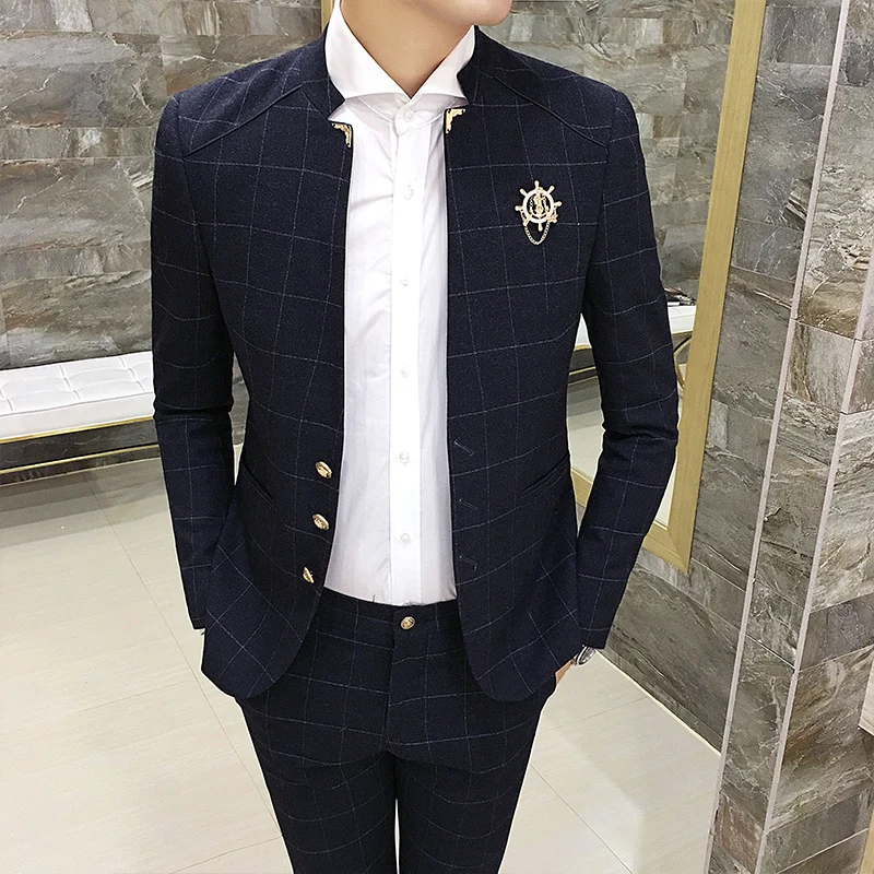 Мода высокого класса Для мужчин пиджаки пальто классический Бизнес свадебные Женихи платье мужской костюм куртки тонкий и элегантный куртка для мужчин