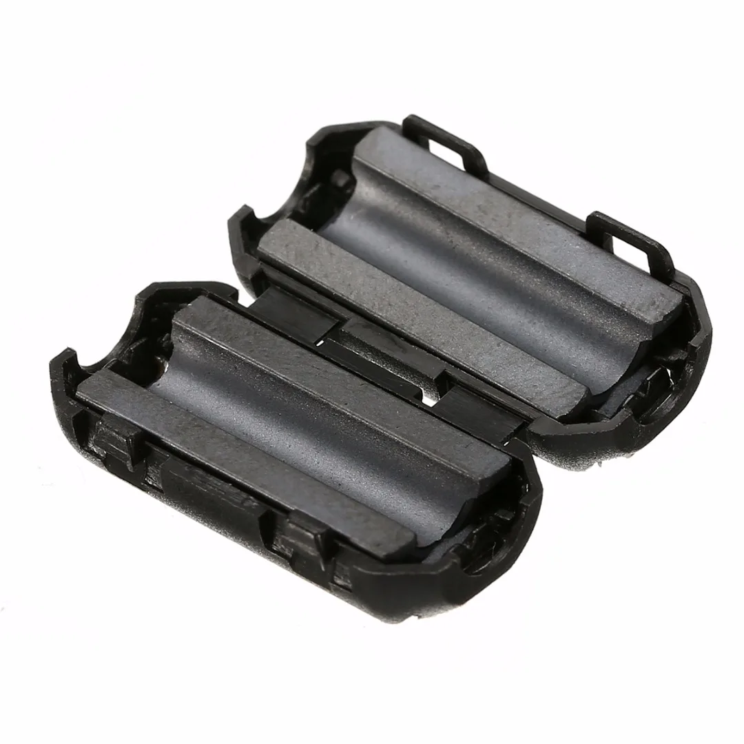 5pcs Nickel-zinc Ferrite Filter 3.5mm Noise Suppressor EMI RFI Clip Choke Ferrite Core Cable Filter