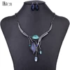 MS1504599 Fashion Jewelry Sets Hight Quality 4 Colors Necklace Sets For Women Jewelry Crystal Resin Unique Leaves Design Gifts ► Photo 3/5