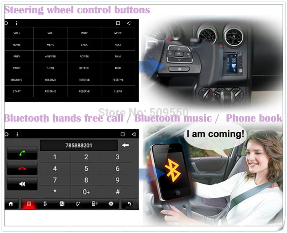 Clearance Quad Core 1024*600 Android 6.0 Car PC GPS Navigation Player Deckless Car Stereo for Peugeot 301 2014 Radio Bluetooth 3G 4G LTE 15