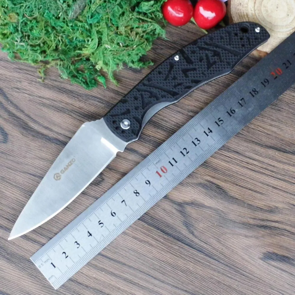 

58-60HRC Ganzo G7321 440C blade G10 Handle Folding knife Survival Camping tool Hunting Pocket Knife tactical edc outdoor tool