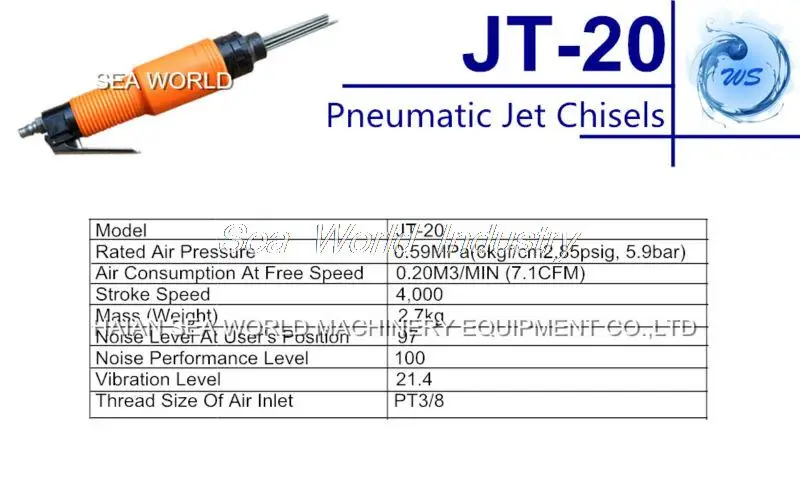 Пневматические Jet зубило воздуха иглы долото(JT-20