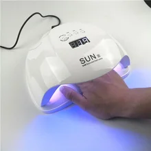 SUNX 48 Вт 54 Вт Сушилка для ногтей УФ светодиодный Гель-лак отверждения лампы с нижней 30 s/60 s таймер ЖК-подсветка витрины для сушки ногтей
