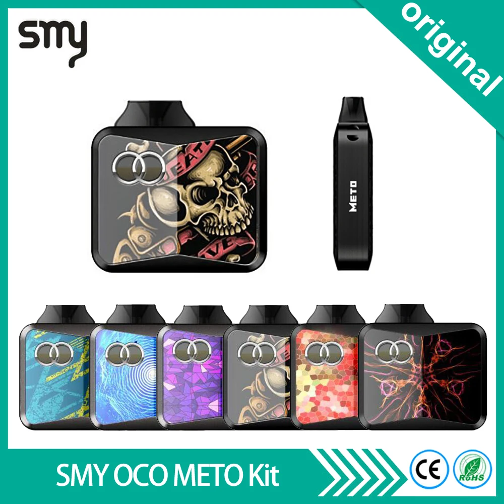 Новейшая оригинальная электронная сигарета SMY OCO METO Vape Kit все в одном испаритель 650