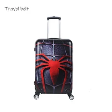 Путешествия пояса супергероя мультфильм Высокое качество PC Rolling Чемодан ребенок необходимая чемодан