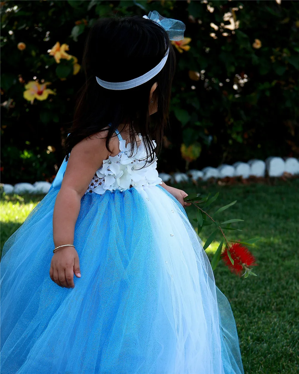 Princess Tutu Dress Girls Tulle Flower Girl Dresses Kids Party Pageant Wedding Dress Cute Ball Gowns for Children Robe Enfant