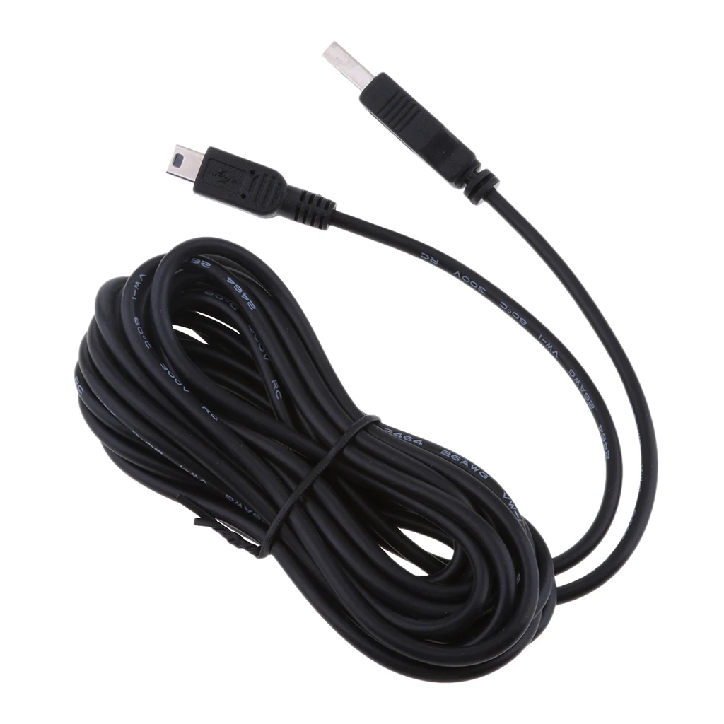 Universal 5V 2A Mini USB Chargers Cable Direct Head Plug DVR GPS Charging Cables Easy Use