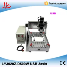 USB port Mini CNC Milling Machine CNC 3020 500W 3 axis CNC Router with Linit Switch for Woodworking