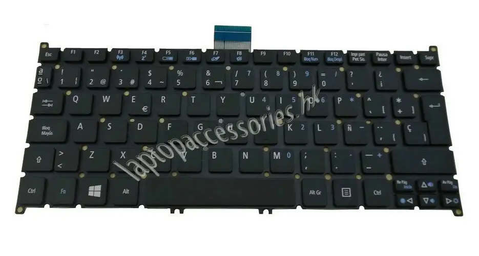 New Laptop keyboard for Acer Aspire One 725 756 AO756 Chromebook C710 QWERTY SPANISH/ESPANOL/HISPANIC layout